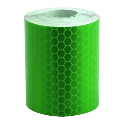 FLFHDUP Reflektierendes Klebeband Auto Motorrad Aufkleber Auto Dekoration Auto Sicherheit Warnung Aufkleber Streifen Rolle Reflektor Schutz Band Reflektierende Reflektor(Green) von FLFHDUP