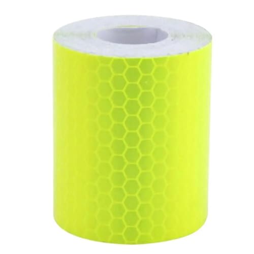 FLFHDUP Reflektierendes Klebeband Auto Motorrad Aufkleber Auto Dekoration Auto Sicherheit Warnung Aufkleber Streifen Rolle Reflektor Schutz Band Reflektierende Reflektor(Yellow) von FLFHDUP