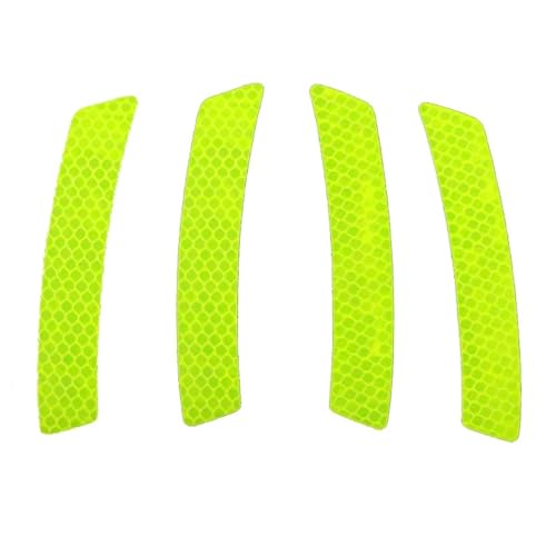 FLFHDUP Reflektierendes Klebeband Auto Reflektierende Aufkleber Auto Rad Augenbraue Aufkleber Warnung Aufkleber Streifen Sichere Reflektor Aufkleber Auto Styling Zubehör Reflektor(Green) von FLFHDUP