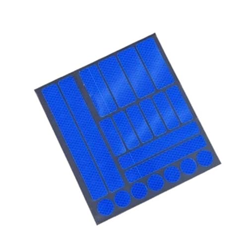 FLFHDUP Reflektierendes Klebeband Auto Reflektierende Aufkleber Motorrad Fahrrad Reflektor Radfahren Felge Nacht Sicherheit Warnung Reflektierende Film Aufkleber Dekoration Reflektor(Blue) von FLFHDUP