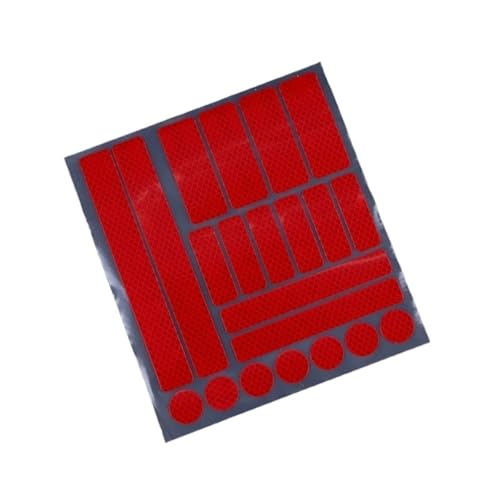 FLFHDUP Reflektierendes Klebeband Auto Reflektierende Aufkleber Motorrad Fahrrad Reflektor Radfahren Felge Nacht Sicherheit Warnung Reflektierende Film Aufkleber Dekoration Reflektor(Red) von FLFHDUP
