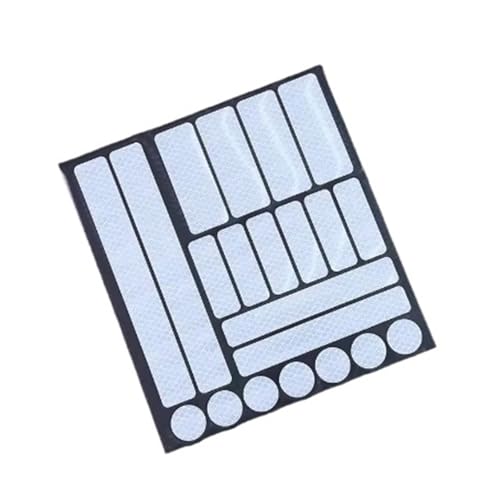 FLFHDUP Reflektierendes Klebeband Auto Reflektierende Aufkleber Motorrad Fahrrad Reflektor Radfahren Felge Nacht Sicherheit Warnung Reflektierende Film Aufkleber Dekoration Reflektor(White) von FLFHDUP