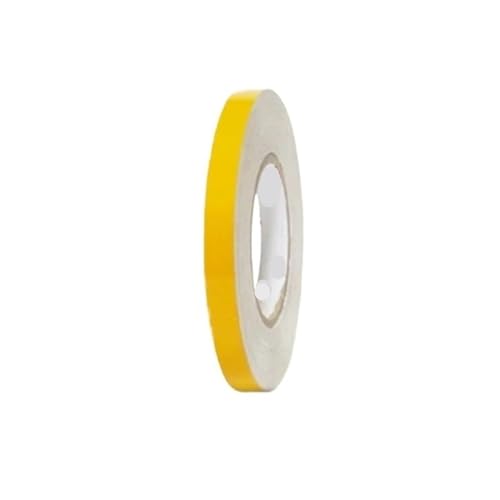 FLFHDUP Reflektierendes Klebeband Auto Reflektierendes Klebeband Aufkleber Sicherheitsmarkierung Auto Styling Selbstklebendes Warnband Motorrad Fahrrad Film Dekoration Werkzeug Reflektor(Yellow) von FLFHDUP