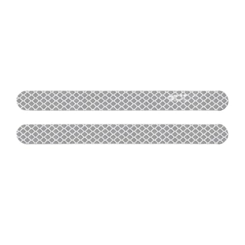 FLFHDUP Reflektierendes Klebeband Auto Rückspiegel Reflektor Aufkleber Universal Warnung Anti-kollision Reflektierende Streifen Auto Außen Zubehör Band Reflektor(White,2pcs) von FLFHDUP