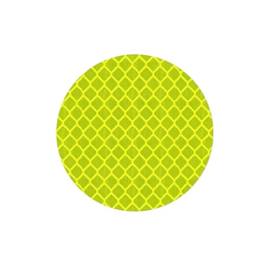 FLFHDUP Reflektierendes Klebeband Auto Sicherheit Reflektierende Aufkleber Helm Reflektierende Warnband Auto Stoßstange Aufkleber Band Sicherheit Fahren Zubehör Reflektor(Yellow Green,50PCS) von FLFHDUP