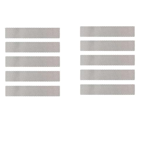 FLFHDUP Reflektierendes Klebeband Auto Stoßstange Reflektierende Aufkleber Reflektierende Warnstreifen Band Sichere Reflektor Aufkleber Aufkleber Reflektor(20cm White) von FLFHDUP