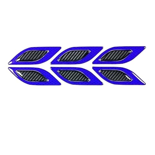 FLFHDUP Reflektierendes Klebeband Auto reflektierende Aufkleber Rad Augenbraue Warnung Aufkleber Tropfen Kleber Auto Tür Anti-Kollision Streifen Abdeckung Kratzer Blatt BO Reflektor(Black Blue) von FLFHDUP