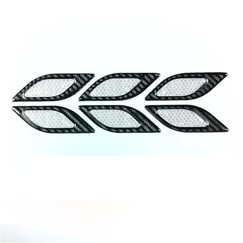 FLFHDUP Reflektierendes Klebeband Auto reflektierende Aufkleber Rad Augenbraue Warnung Aufkleber Tropfen Kleber Auto Tür Anti-Kollision Streifen Abdeckung Kratzer Blatt BO Reflektor(White Black) von FLFHDUP