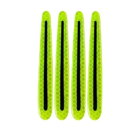 FLFHDUP Reflektierendes Klebeband Autotürgriffschutz Sicherheitswarnung Antikollisionsschutz Kratzfest Reflektierender Streifen Außenschutz Zubehör Reflektor(Green) von FLFHDUP