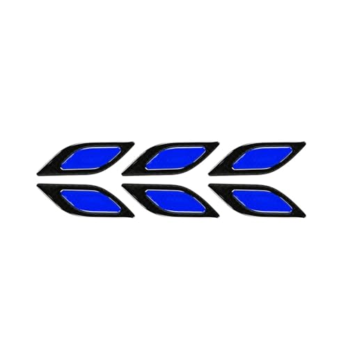 FLFHDUP Reflektierendes Klebeband Carbon Fiber Auto Reflektierende Aufkleber PVC Auto Styling Streifen Sicherheit Warnung Reflektierende Aufkleber Auto Außen Zubehör Reflektor(Black Blue) von FLFHDUP