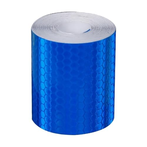 FLFHDUP Reflektierendes Klebeband Einfarbiger reflektierender Aufkleber, Persönlichkeit, Warnschild zur Automodifikation, Hervorhebung des reflektierenden Sicherheitsstreifens Reflektor(Blue,3M) von FLFHDUP
