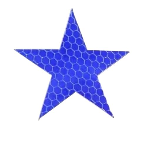 FLFHDUP Reflektierendes Klebeband Reflektierende Aufkleber Auto Motorrad Leuchtende Zubehör Sicherheit Warnband Helm Aufkleber Auto Dekoration Reflektor(Blue) von FLFHDUP