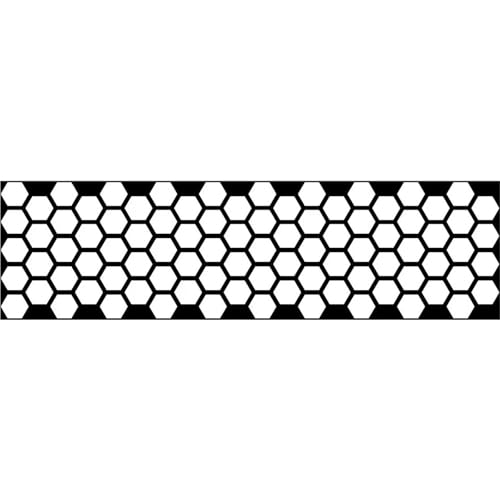 FLFHDUP Reflektierendes Klebeband Waben-Autoaufkleber, Zubehör, wasserdicht, kreativer Aufkleber zur Dekoration Reflektor(White,21X76cm) von FLFHDUP