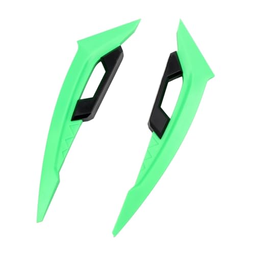 Flügelspoiler 1 Paar Universal Zubehör Motorrad Seite Spoiler Dynamische Flügel Front Verkleidung Winglets Motorrad Verkleidung(Green) von FLFHDUP