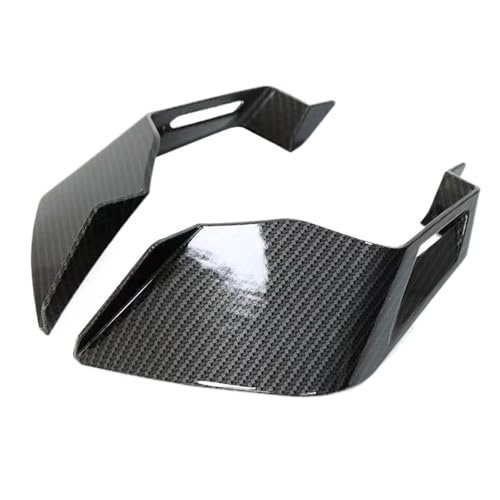 Flügelspoiler Fit Für Honda CBR650R CBR 650R 2019-2023 Winglets Aerodynamische Flügel Kit Feste Seite Flügel Spoiler Verkleidung Motorrad Verkleidung(Carbon Fiber) von FLFHDUP