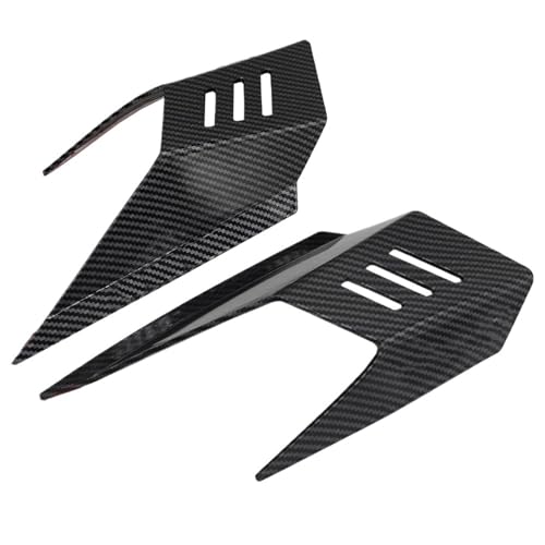 Flügelspoiler Fit Für Yamaha Nmax 2024 Up Winglet Aerodynamische Flügel Kit Spoiler Motorrad Verkleidung(Carbon Fibre Looking) von FLFHDUP
