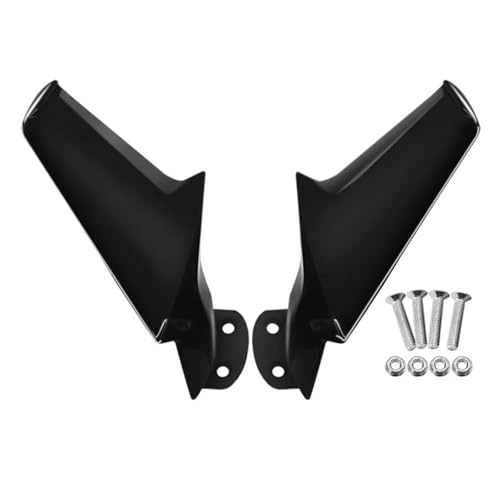 Flügelspoiler Fit Für ZX10R ZX6R 2016-2025 NINJA400 2018-2025 Spiegel Wind Flügel Flanke Spoiler Winglets Verkleidung Hinten Motorrad Verkleidung(Matte Black) von FLFHDUP