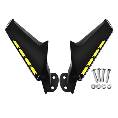 Flügelspoiler Fit Für ZX10R ZX6R 2016-2025 NINJA400 2018-2025 Spiegel Wind Flügel Flanke Spoiler Winglets Verkleidung Hinten Motorrad Verkleidung(Matte Gold) von FLFHDUP