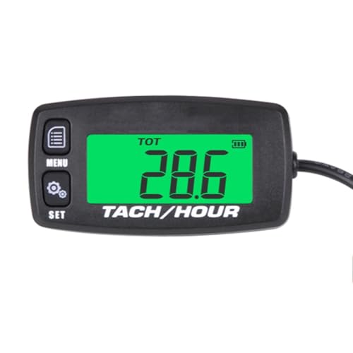 Motorrad Armaturenbrett Digitaler Drehzahlmesser für kleine Motoren, Betriebsstundenzähler, Drehzahlmesser für Ultraleichtflugzeuge, Kettensägen, Motorräder Motorrad Tacho Tachometer Motorrad Armaturenbrett Digitaler Drehzahlmesser für kleine Motoren, Betriebsstundenzähler, Drehzahlmesser für Ultraleichtflugzeuge, Kettensägen, Motorräder Motorrad Tacho Tachometer von FLFHDUP