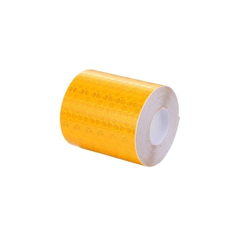 Reflektierendes Klebeband 5cm 1/3/5/10M/20M 1PC Warnlicht Reflektor Schutzaufkleber Reflektierende Folie Auto Reflektierende Sicherheitsstreifen Aufkleber Reflektor(Orange,100cm) von FLFHDUP