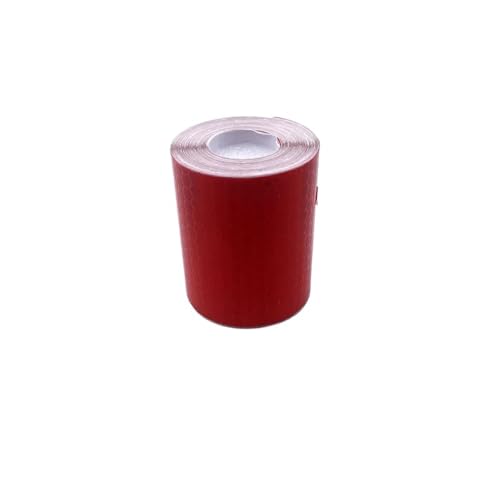 Reflektierendes Klebeband 5cm 1/3/5/10M/20M 1PC Warnlicht Reflektor Schutzaufkleber Reflektierende Folie Auto Reflektierende Sicherheitsstreifen Aufkleber Reflektor(Red,2000cm) von FLFHDUP
