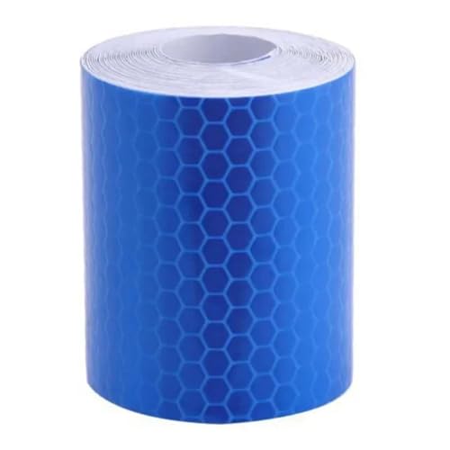 Reflektierendes Klebeband 5cm X 1m Auto Reflektierende Band Decor Aufkleber Auto Warnung Sicherheit Reflectante Band Film Auto Reflektor Aufkleber Zugang Außen Reflektor(Blue) von FLFHDUP