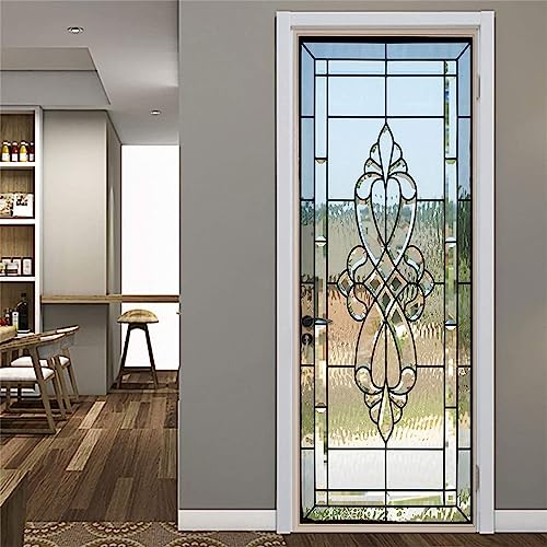 FLFK 3D Glasmalerei Türtapete selbstklebend Türposter Vinyl Entfernbar Türaufkleber Aufkleber Zuhause Dekor 77x200CM von FLFK