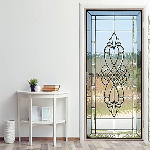 FLFK 3D Glasmalerei Türtapete selbstklebend Türposter Vinyl Entfernbar Türaufkleber Aufkleber Zuhause Dekor 85X215CM von FLFK