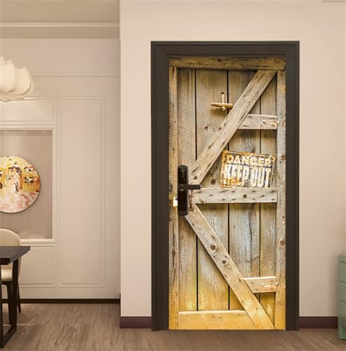 FLFK 3D Holz Türtapete Selbstklebend TürPoster Abziehen und Aufkleben Vinyl Wandbilder Entfernbar Mauer Aufkleber Zuhause Dekor 77x200cm FLFK 3D Holz Türtapete Selbstklebend TürPoster Abziehen und Aufkleben Vinyl Wandbilder Entfernbar Mauer Aufkleber Zuhause Dekor 77x200cm von FLFK