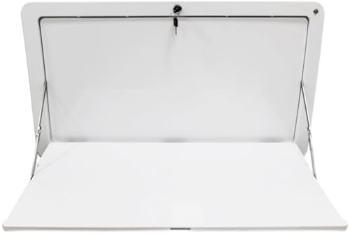 FLFLF Wohnmobil-Klapptisch zur Wandmontage: Abschließbarer Klapptisch für Wohnwagen und Wohnmobile – platzsparende, robuste Aluminiumlegierung mit Anti-Vibrationspads von FLFLF