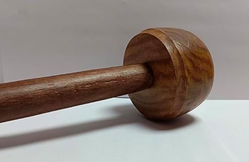 FLFWLASS - Holzmixer-Handmixer: Mathani, Buttermilch-Lassi-Maschine, Ghotni, Ravai Churner – unverzichtbar für jede Küche, Größe 32,5 cm (12,5 Zoll) Stampfer von FLFWLASS
