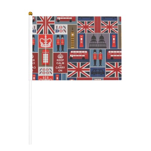 England Symbols Sticks Mini Small Hand Held with Poles for National Day Parade Sports Party Decorations England Symbols Sticks Mini Small Hand Held with Poles for National Day Parade Sports Party Decorations von FLGHJNBJN
