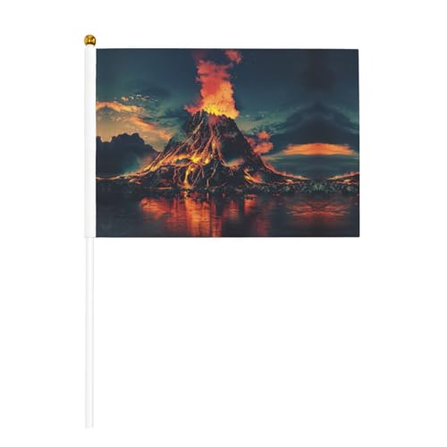 Vulcano Sticks Mini Small Hand Held with Poles for National Day Parade Sports Party Decorations Vulcano Sticks Mini Small Hand Held with Poles for National Day Parade Sports Party Decorations von FLGHJNBJN