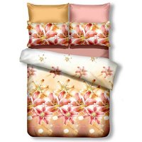 Betwäsche-Set Moni mit Blumen Muster, Bettbezug 200X200 + 2 Kopfkissenbezüge 80X80 von FLHF