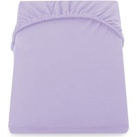 Jersey Spannbettlaken Violett 200-220X200 - Violett von FLHF