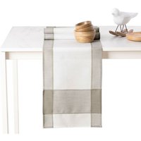 Tischläufer Beige + Weiß 30x120 - Beige + Weiß von FLHF