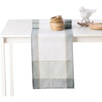 Tischläufer Weiß + Blau 30x160 - Weiß + Blau von FLHF