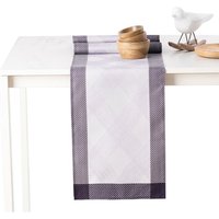 Tischläufer Weiß + Violett 30x160 - Weiß + Violett von FLHF