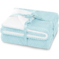 Flhf - Zweiseitige Kuscheldecke Babyblue, 170x210 cm - Babyblue von FLHF