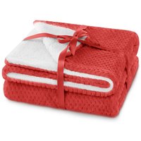 Flhf - Zweiseitige Kuscheldecke Rot, 170x210 cm - Rot von FLHF