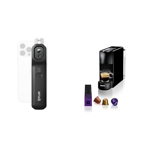 FLIR ONE EDGE PRO Wireless 160 × 120 IR camera with Ignite for iOS and Android & Nespresso Krups XN1108 Essenza Mini Kaffeekapselmaschine| 14 Kapseln | 19 bar | Energiesparmodus | 1260 W | ‎0 von FLIR