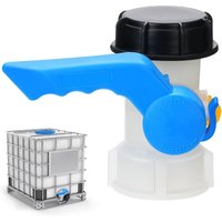Fliti - 1000-l-Tankventil aus Kunststoff, 60-mm-IBC-Adapter, universeller S60x6-Adapter für 1000-l-Tank Fliti - 1000-l-Tankventil aus Kunststoff, 60-mm-IBC-Adapter, universeller S60x6-Adapter für 1000-l-Tank von FLITI