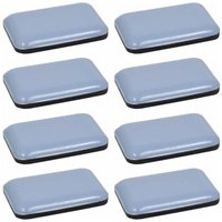 Fliti - 8x Teflon ptfe Selbstklebend Rechteckig 35x25mm Teflon Gleiter Bodenschutz Parkett Stuhlbeine Möbel von FLITI
