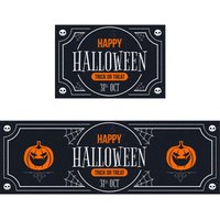 Halloween-Küchenmatten, 2er-Set bequeme Küchenmatten und Teppiche von FLITI