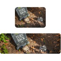 Halloween-Küchenmatten, 2er-Set bequeme Küchenmatten und Teppiche von FLITI
