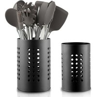 Küchenutensilienhalter für Arbeitsplatten, 2er-Set, schwarzer Edelstahl-Utensilienhalter Küchenutensilienhalter für Arbeitsplatten, 2er-Set, schwarzer Edelstahl-Utensilienhalter von FLITI