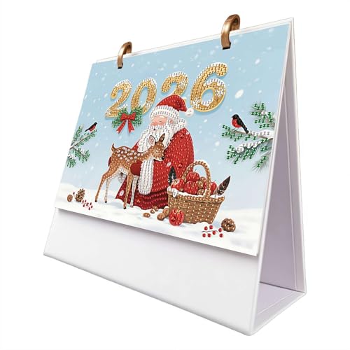 Diamond Art Kalender 2026 Stehtischkalender DIY Diamant Kunst Malerei Monatlicher Flip Desktop Kalender mit To Do Liste Desktop Planer für Home Office Neujahrsgeschenk Diamond Art Kalender 2026 Stehtischkalender DIY Diamant Kunst Malerei Monatlicher Flip Desktop Kalender mit To Do Liste Desktop Planer für Home Office Neujahrsgeschenk von FLKWOP