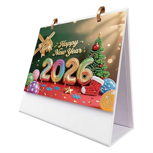 Diamond Art Kalender 2026 Stehtischkalender DIY Diamant Kunst Malerei Monatlicher Flip Desktop Kalender mit To Do Liste Desktop Planer für Home Office Neujahrsgeschenk Diamond Art Kalender 2026 Stehtischkalender DIY Diamant Kunst Malerei Monatlicher Flip Desktop Kalender mit To Do Liste Desktop Planer für Home Office Neujahrsgeschenk von FLKWOP
