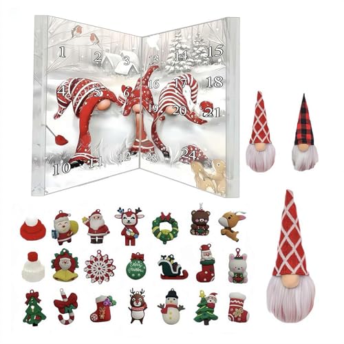 Wichtel Adventskalender 2025, 24 Tage Weihnachtswichtel Countdown Kalender 2025, Sammlerstück Weihnachtsfiguren Wichtel Dekorationen, Ideales Geschenk Wichtel Adventskalender 2025, 24 Tage Weihnachtswichtel Countdown Kalender 2025, Sammlerstück Weihnachtsfiguren Wichtel Dekorationen, Ideales Geschenk von FLKWOP