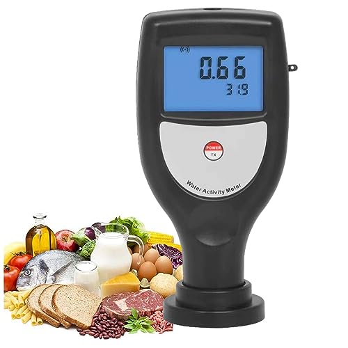 Wasseraktivitätsmesser für Lebensmittel, intelligenter Wasseraktivitätstester mit LED-Anzeige, Genauigkeit Lebensmitteldetektor, Wasseranalysator, Taschengröße, Wasseraktivitätsmesser für Getreide von FLNOZAMZ